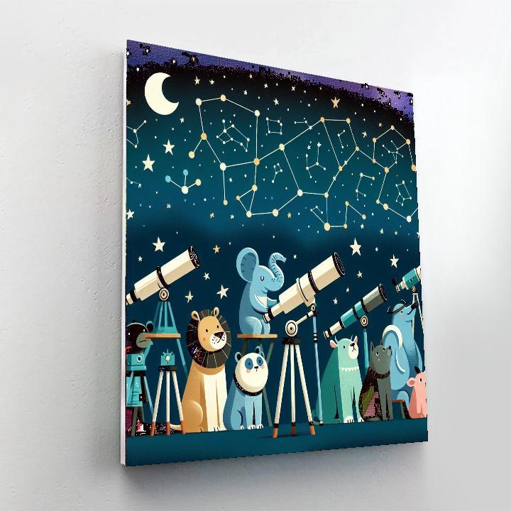 Celestial Stargazers DIY Paint By Numbers