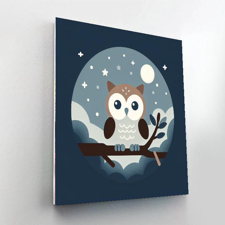 Moonlit Owl Watch Numbered Painting Kits