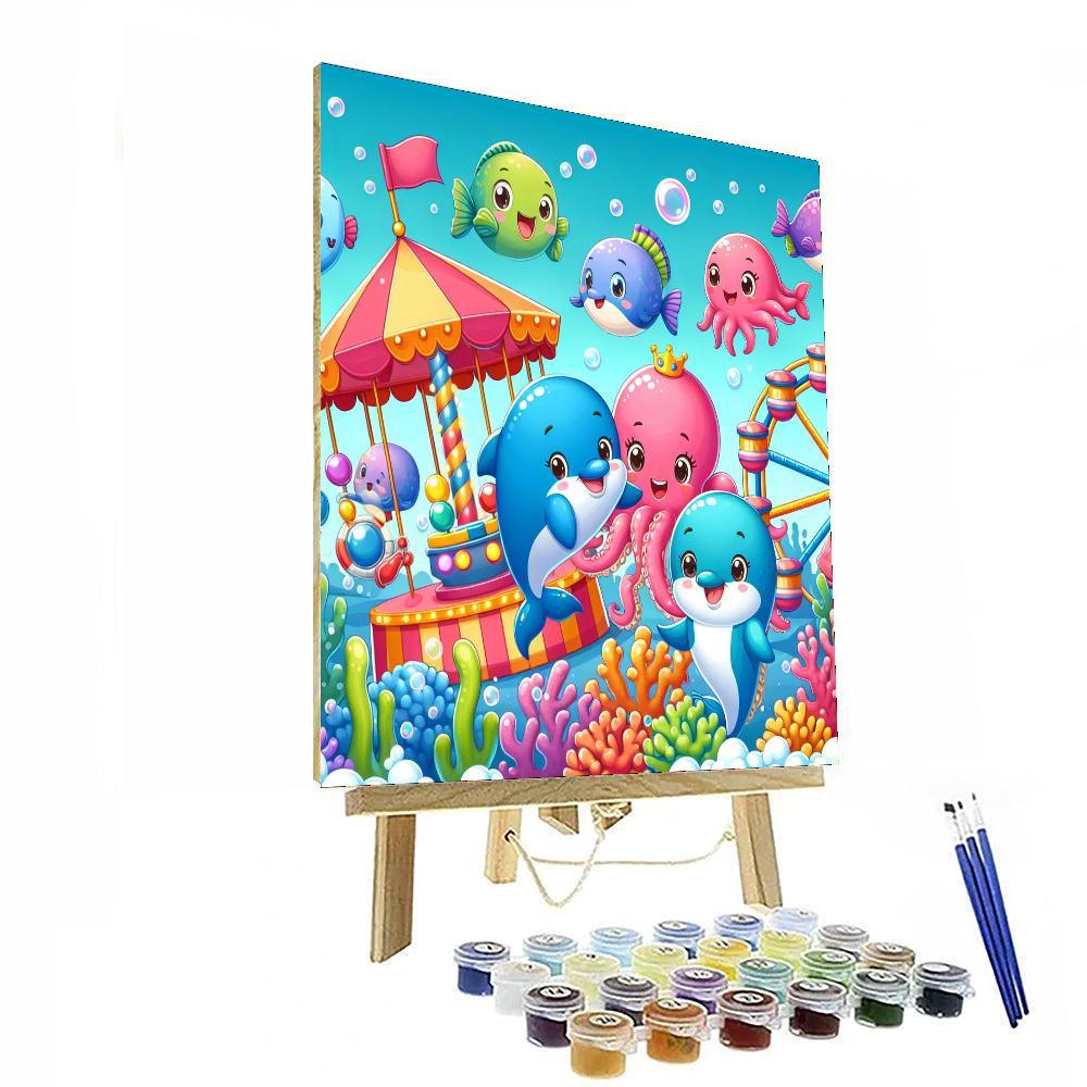 Silly Sea Creature Carnival Paint By Numbers