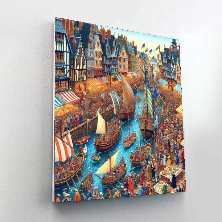 Harbor Festival - France Paint By Numbers Kits