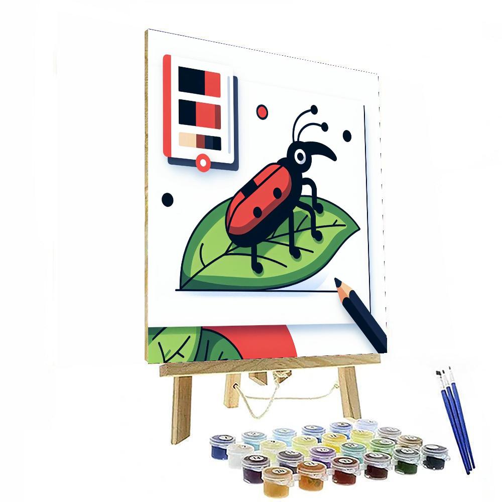 Giddy Giraffe Weevil Paint By Numbers Art