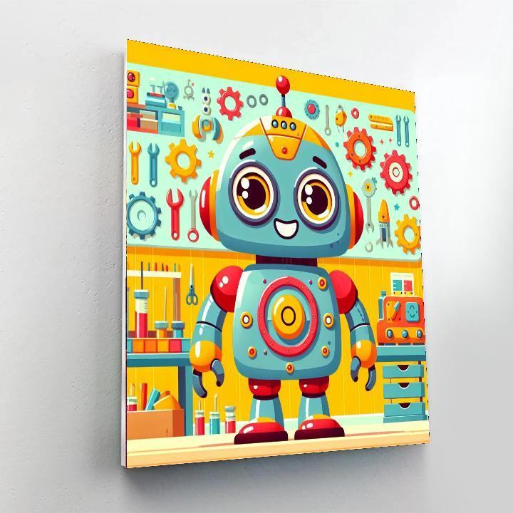 Amazing Robots Painting By Numbers Kit