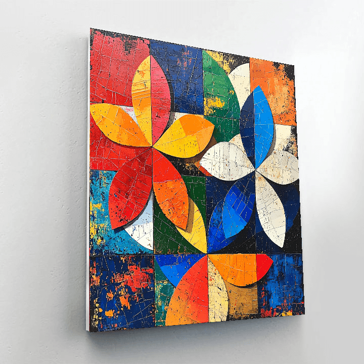 Damien Hirst Inspired Hirst's Floral Illusion  Paint By Numbers Art