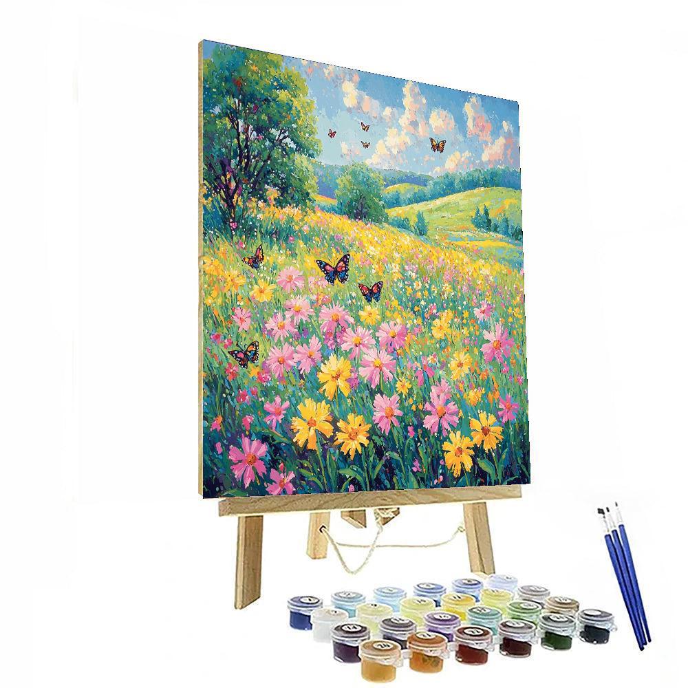 Georges Seurat Inspired Mystic Meadow Symphony  Paint By Numbers Art