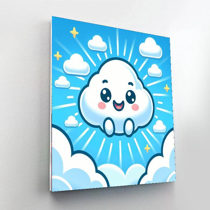 Sunny Cloud Bouncer Paint By Number