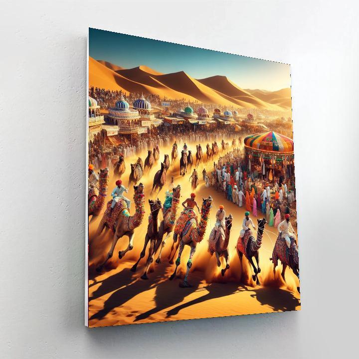 Camel Fair - Pushkar, India Number Painting