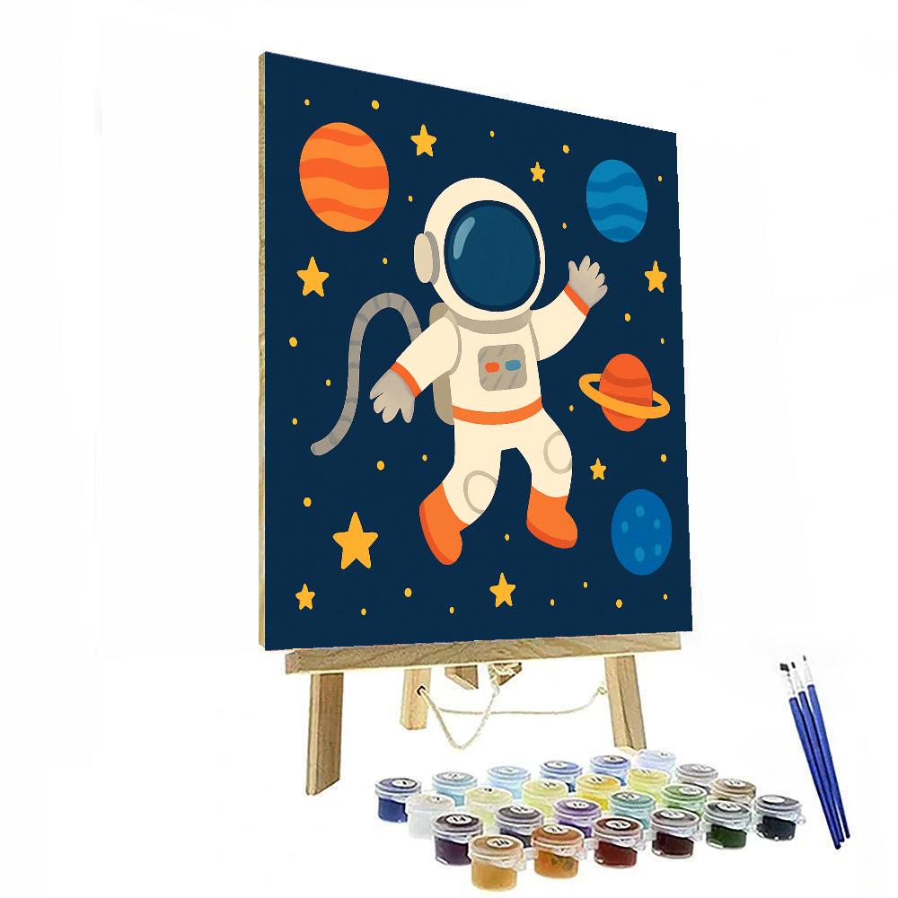 Astronaut's Galactic Mission Paint By Numbers Kits