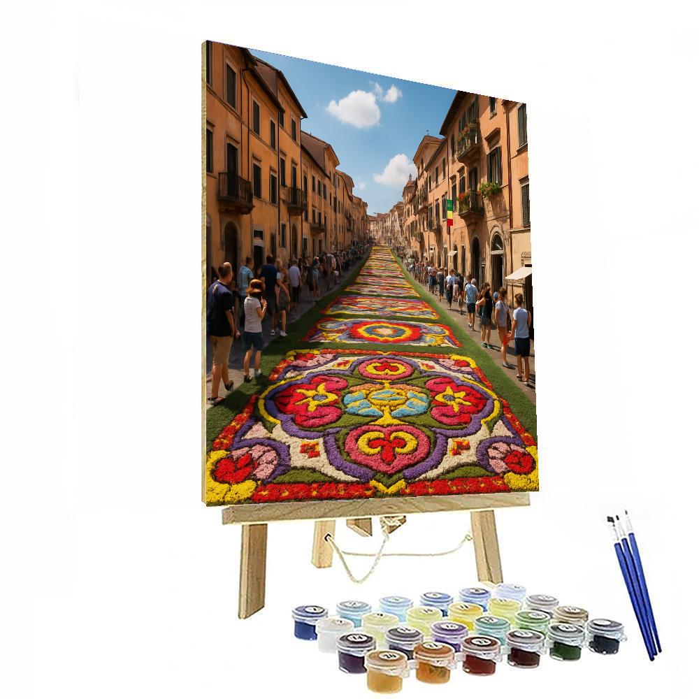 Flower Festival - Genzano Di Roma - Italy Paint By Numbers Art