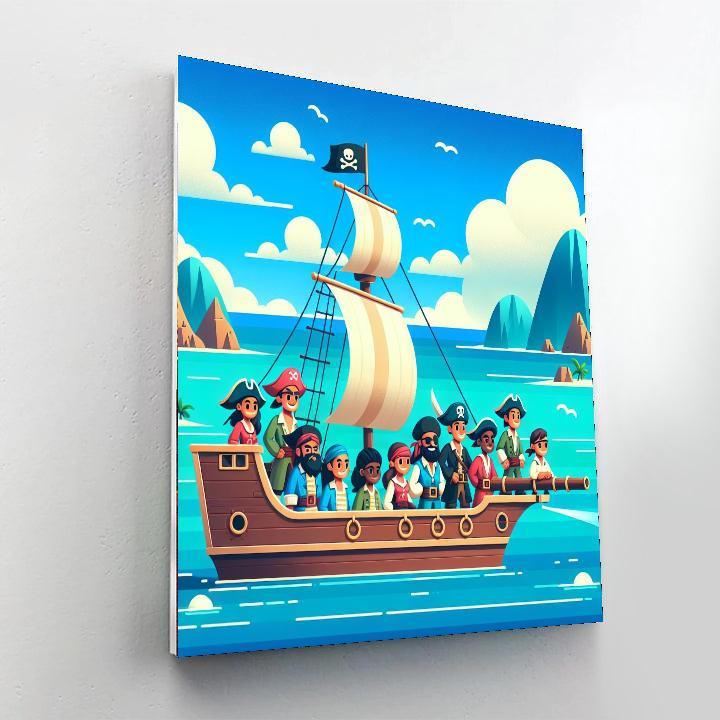 Pirate Treasure Expedition Paint By Number