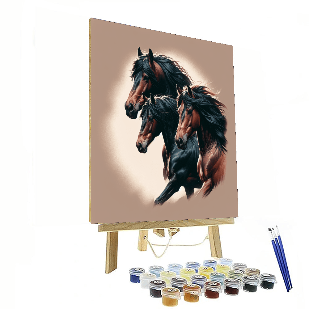 Equestrian Elegance DIY Paint By Numbers