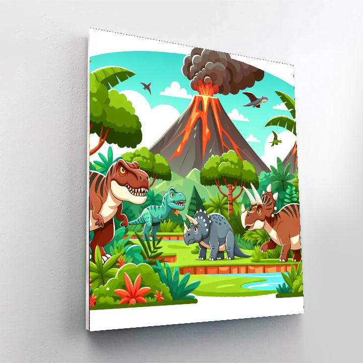 Jurassic Safari Paint By Number