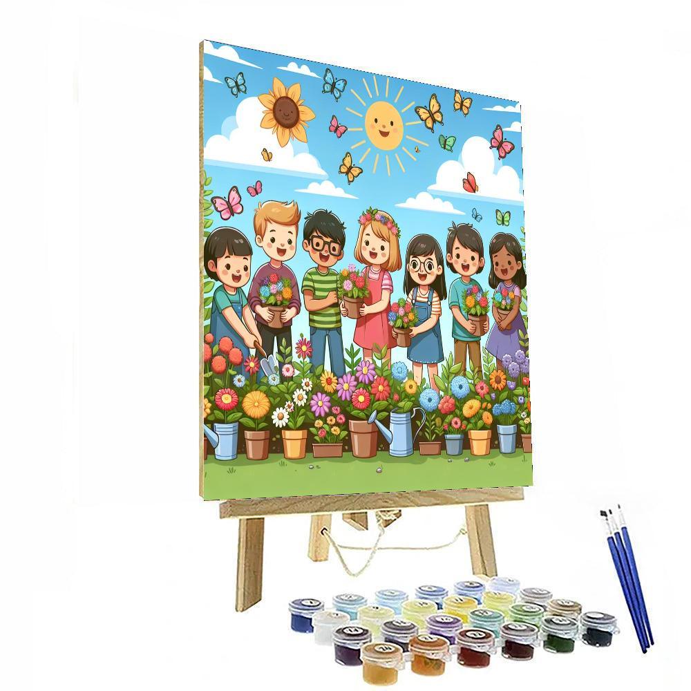 Joyful Flower Garden Paint By Color