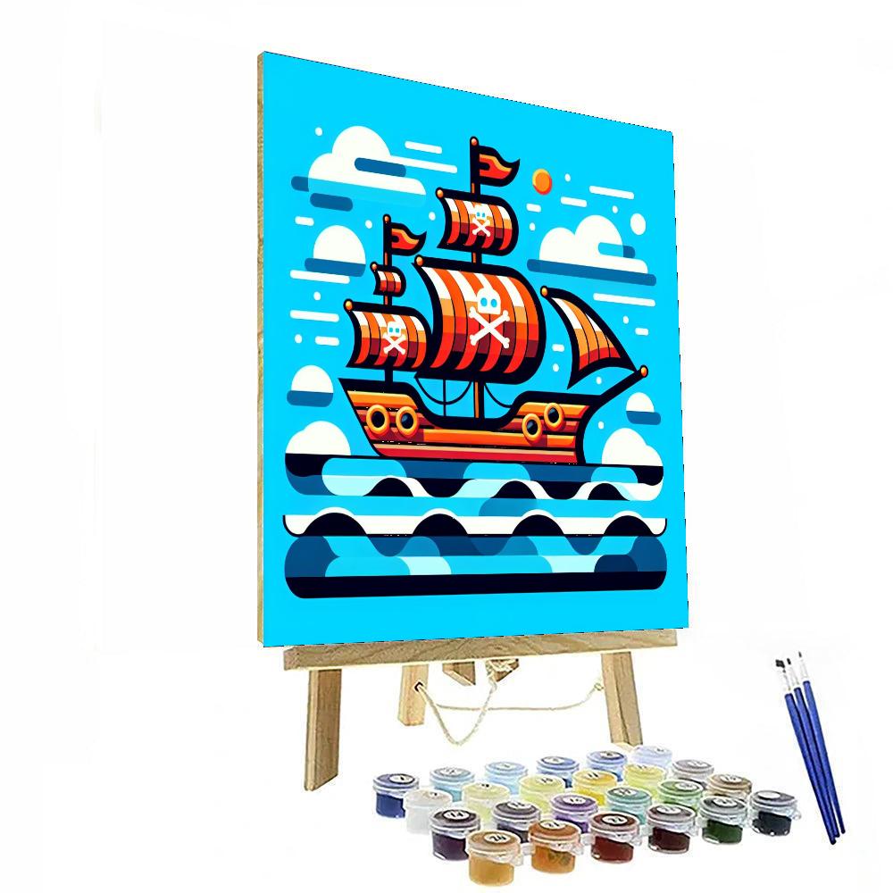 Pirate's Ocean Adventure Painting Number Kit