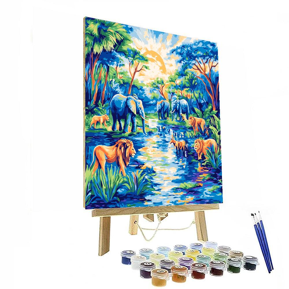Franz Marc Inspired Captivating Wildlife Safari  Paint By Numbers Kits