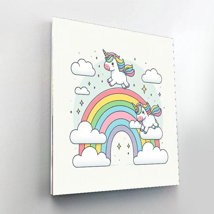 Flying Unicorns Paint By Number