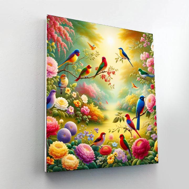 Beautiful Birdsong Retreat DIY Paint By Numbers