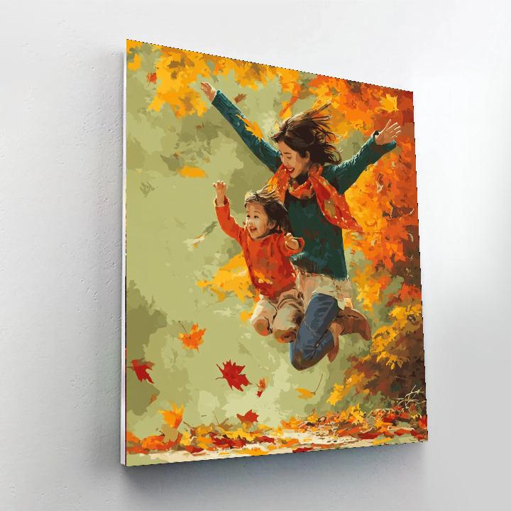Kicking Up Leaves Paint By Numbers Kits