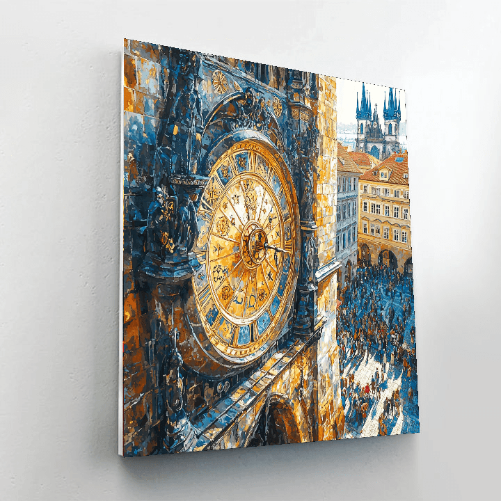 Prague Astronomical Clock - Prague Numbered Painting Kits
