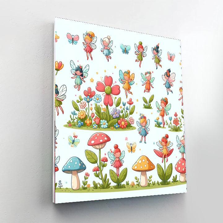 Enchanted Fairy Realm Paint By Number