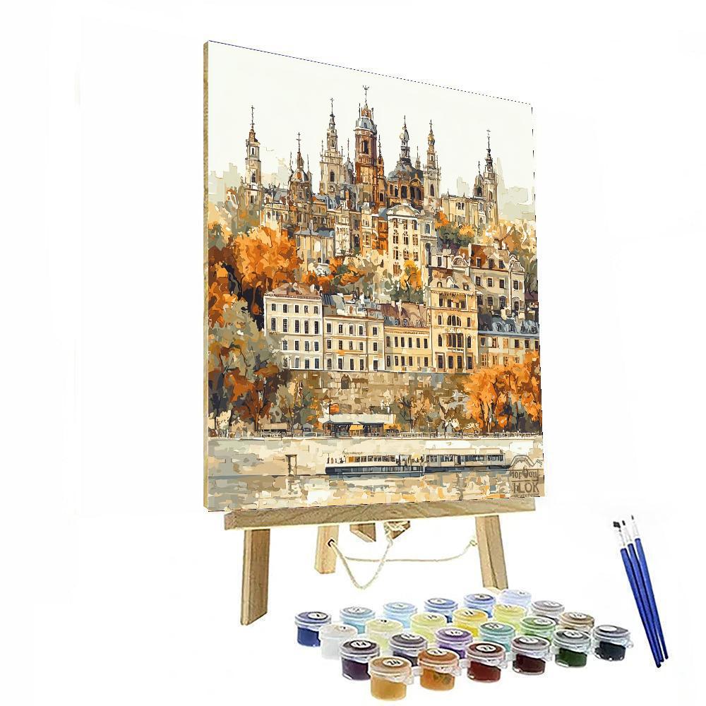 Canaletto Inspired Historic City Skyline  Paint By Numbers
