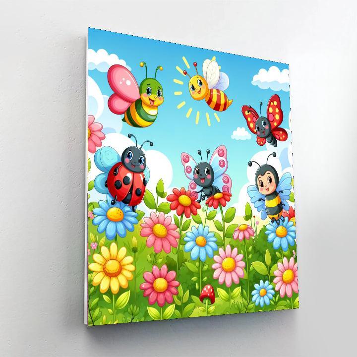 Charming Garden Bugs Paint By Number