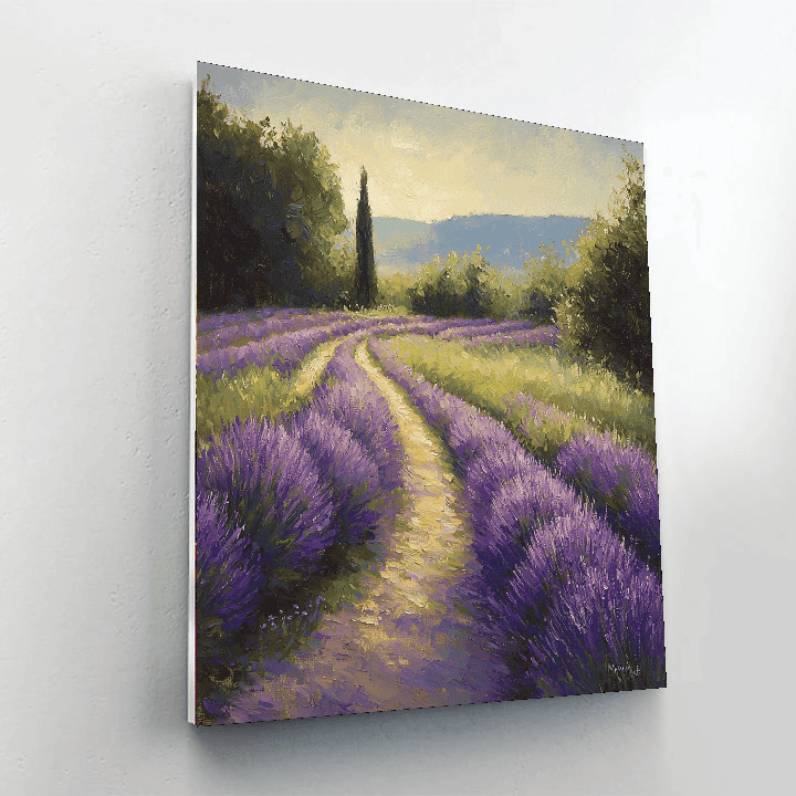 Claude Monet Inspired Impressionist Lavender Field  Paint By Numbers Kits