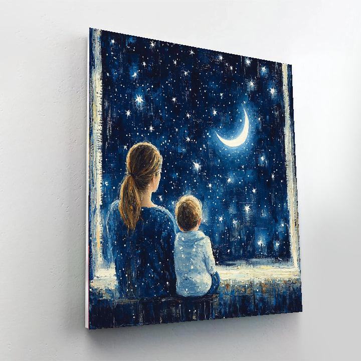 Crescent Moon Wonder Number Painting