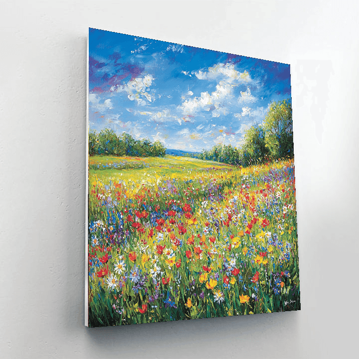 Claude Monet Inspired Summer Meadow  Paint By Numbers