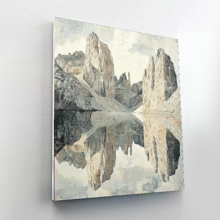 Michelangelo Inspired Timeless Beauty Of Mountains  Paint By Color