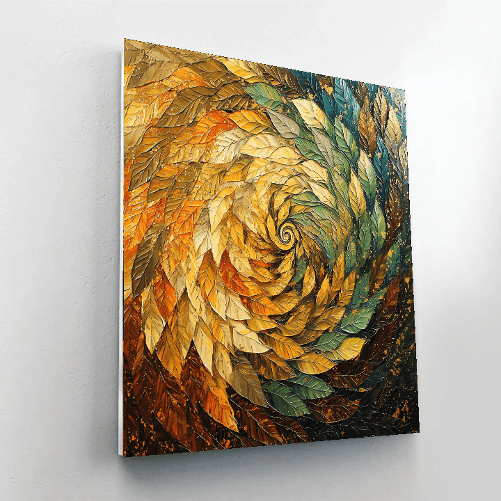 Gustav Klimt Inspired The Dance Of Leaves  Paint By Color