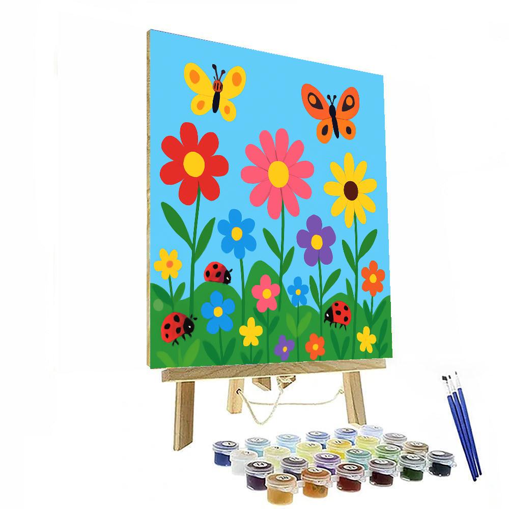 Charming Wildflower Garden DIY Paint By Numbers