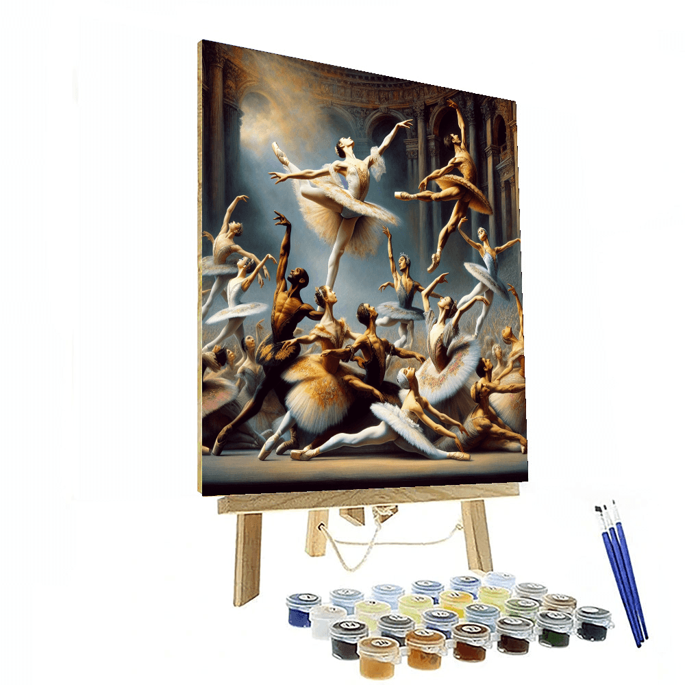 Dynamic Ballet Performance Painting Number Kit