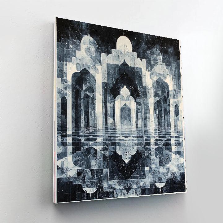 M.C. Escher Inspired Geometric Echoes  Numbered Painting Kits