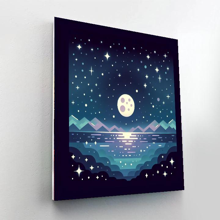Lunar Dreamscape Voyage Painting Number Kit