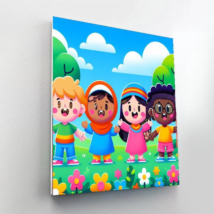 Bubbly Buddies Paint By Numbers Art