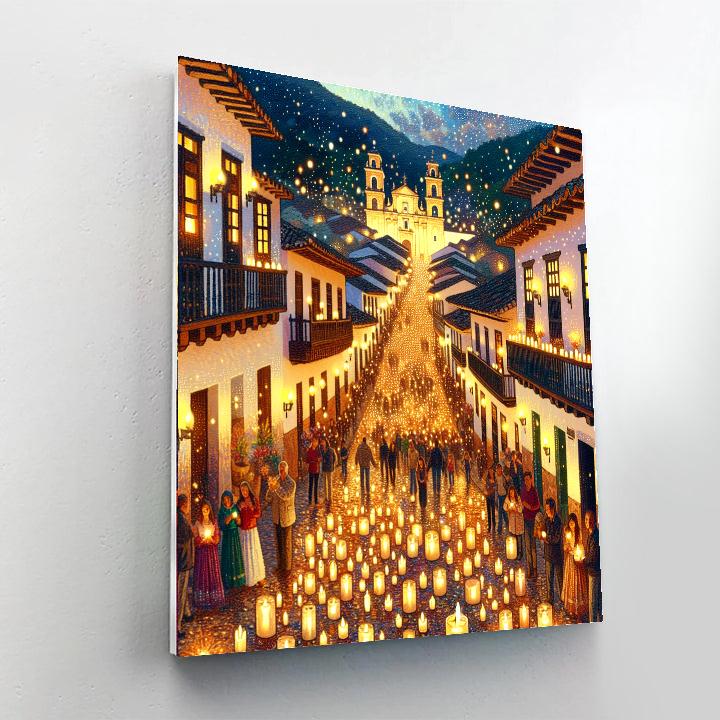 Noche De Las Velas Number Painting