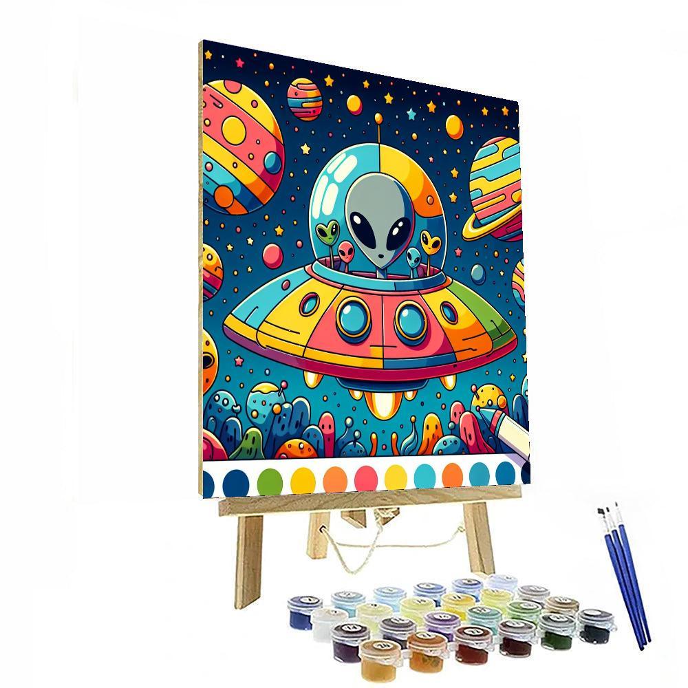Mysterious Space Exploration Painting Number Kit