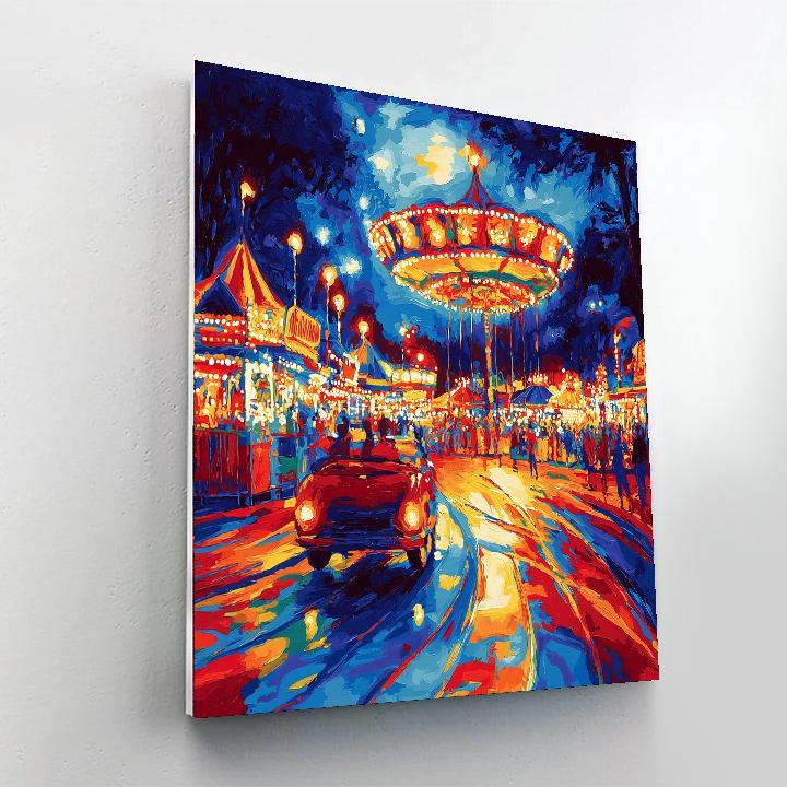 Vlaminck Inspired Whirling Carnival Night  Paint By Numbers