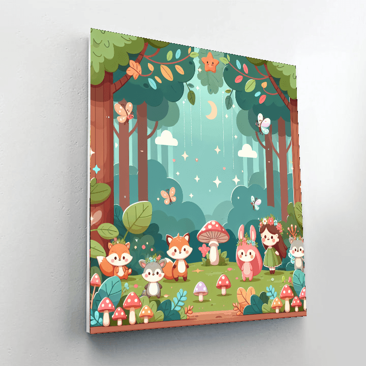 Whimsical Woodland Tales Painting By Numbers Kit