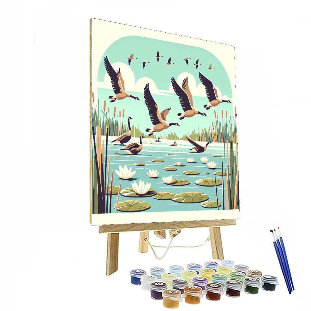 Gallant Goose Gathering Numbered Painting Kits