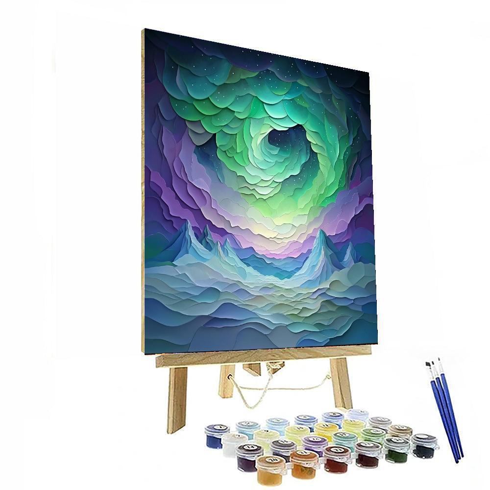 Michelangelo Inspired Aurora's Whisper  Painting Number Kit