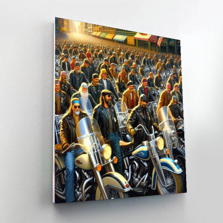 Harley Davidson 120th Anniversary Paint By Color