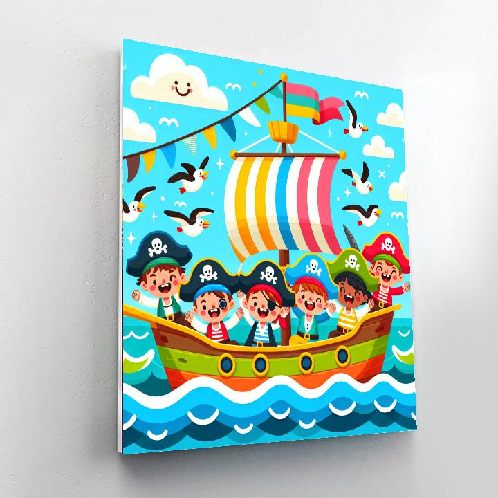 Mischievous Pirate Crew Paint By Numbers Art