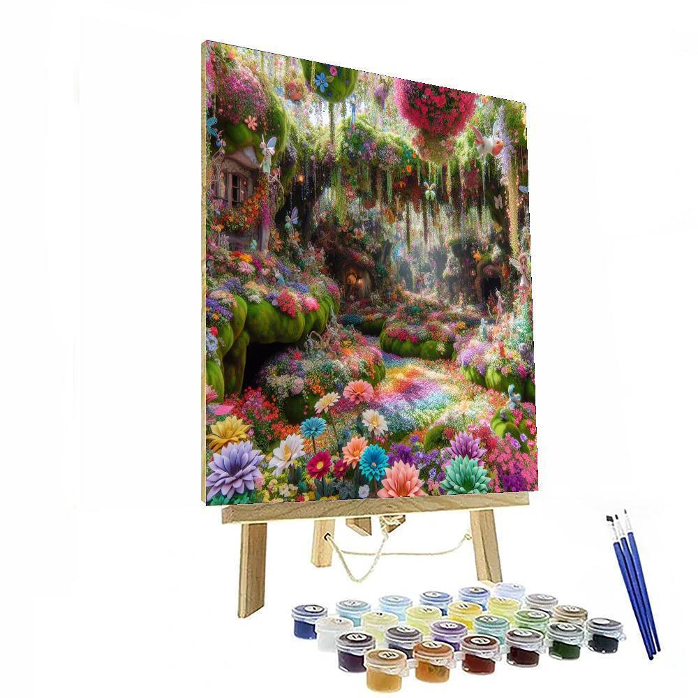 Playful Fairy Garden DIY Paint By Numbers
