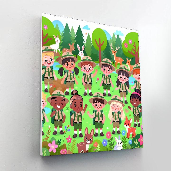 Forest Rangers Unite Paint By Number