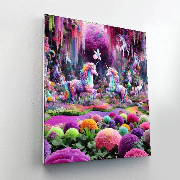 Fairy Tale Unicorn Garden DIY Paint By Numbers