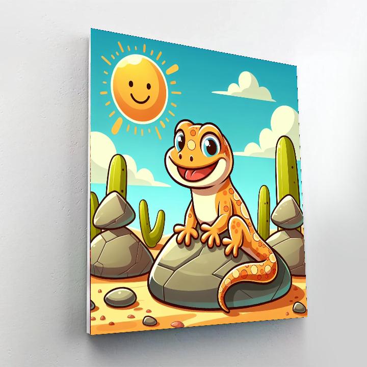 Giggling Geckos Getaway Numbered Painting Kits