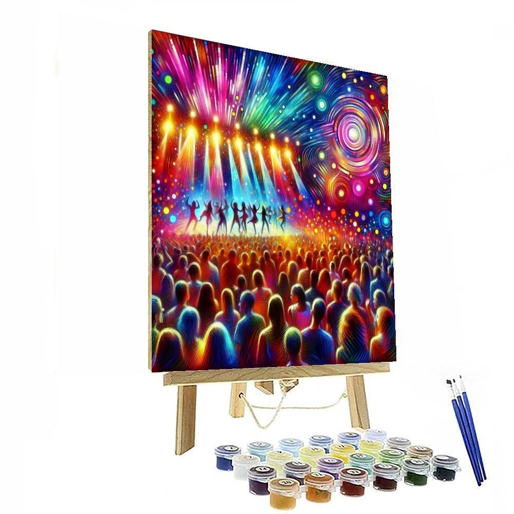 Funky Music Festival Vibes Painting Number Kit
