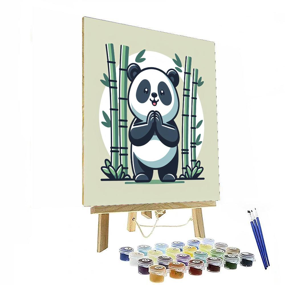 Polite Panda Painting Number Kit