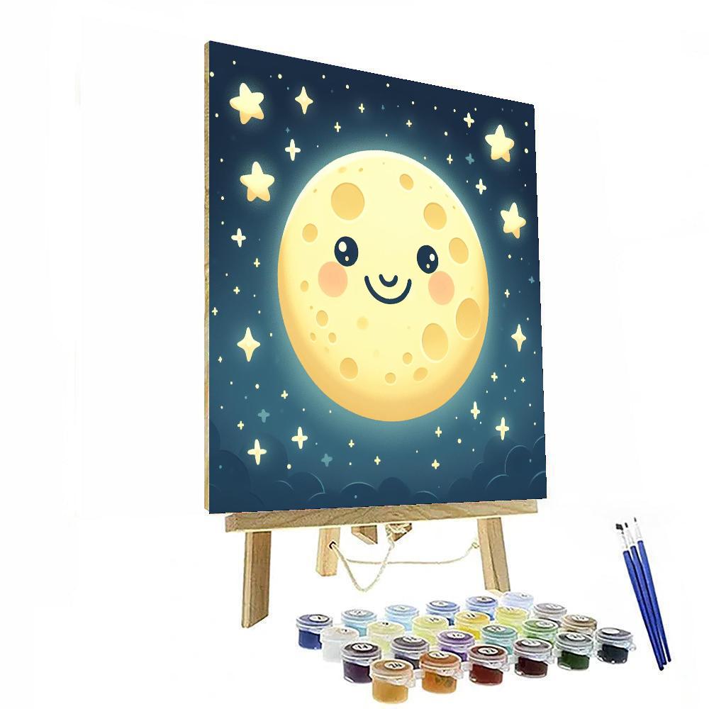 Mystical Moon Number Painting